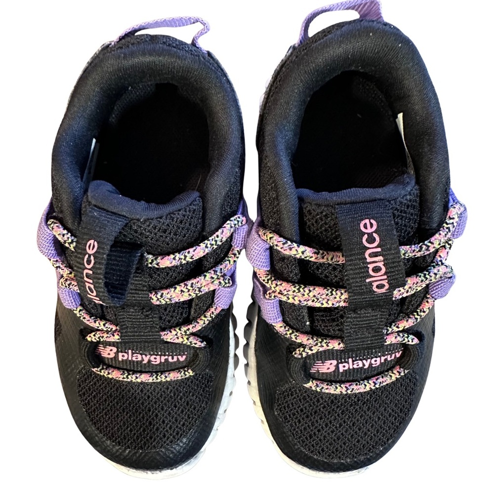 New Balance Kids Sneakers in Black and Purple - Picture 6 of 13